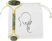 GG LOOK Original Jade Face Roller: 100% Natural Jade - Face Massager, Facial Roller for Face, Neck, Skin & Eyes - Genuine, Durable, Exceptional When Chilled