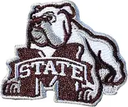 Mississippi State Bulldogs NCAA Bulldog Iron On Embroidered Patch 3.8cm x 5.1cm