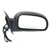 Mirror For 02-09 Chevy Trailblazer Right Side Heated Foldaway Black Convex Clear