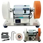 100W Double Grinder Machine Artifact Table Motor Micro Coarse and Fine Polishing