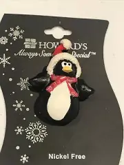 Christmas Santa Penguin Pin