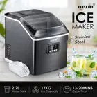 Maxkon Portable Ice Maker Machine 17KG Commercial Stainless Steel Ice Cube Tray