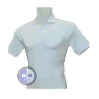 在飛比找蝦皮購物優惠-白色 POLO SHIRT 領 POLO SHIRT COT