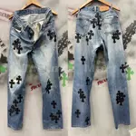 CHROME HEARTS CROSS PATCH DENIM