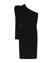 Max Mara One-Shoulder Dress One size black