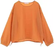 Green Parks(グリーンパークス) Women's Pullover Sweater, Long Sleeve Pullover with Drost Hem Surface