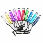 5-PACK BULLET STYLUS 3.5mm jack dust plug cap FOR iphone 6 4s 5 touch capacitive