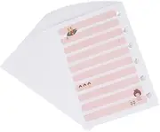 Angoily 3pcs Loose Leaf Replacement Core Papers Colorful Notebook Refills for and Store Use Smooth Writing Surface for Journaling and Note Taking