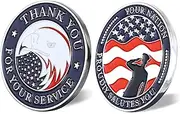 Military Challenge Coins Thank You for Your Service for Veterans Gifts