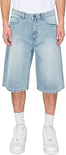 [VICTORIOUS] Men's Baggy Fit Essential Denim Shorts Various Designs, Indigo Denim, 38 Regular