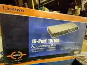 Linksys 16 Port RJ45 10/100 Mbps Ethernet Network LAN HUB EF2h16 Cisco NEW BOX