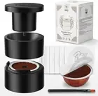 Reusable Vertuo Capsule Kit, for Nespresso Pods 1 Holder + 100 Foils