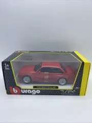 1988 BMW 3 SERIES M3 E30 RED 1/24 DIECAST MODEL CAR BY BBURAGO 21100