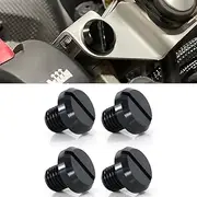 Xitomer 4 PCS Mirror Hole Plugs M10x1.25, Fit for Z125/ Z400/ Versys 650, FZ-07 MT-07 / FZ-09 MT-09, CRF250L/ CB1000R, SV650 / KLR 650, Aluminum CNC