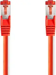 NEDIS Cat 6 Cable RJ45 (8P8C) Connector RJ45 (8P8C) Connector S/FTP Round PVC LSZH Envelope 0.25 m Red