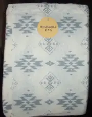 NWT Pendleton COTTON FLANNEL 4-Pc KING Sheet Set IVORY/GRAY BIRCH TREE AZTEC