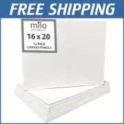 Economical 12-Pack 16x20 Canvas Panels - Perfect for Art Parties & Classes