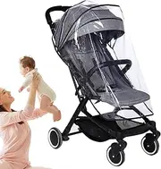 Stroller for Rain - Stroller Snow, Adjustable Rain Shield | Rain Cold Wind Protective with Window Opening, Travel-Friendly Stroller Weather Shield for Most Strollers Prams
