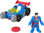 Imaginext DC Super Friends Metal Force Supermobile & Superman Action Figure Set