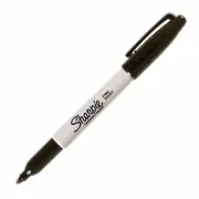 30051 Sharpie Permanent Marker, Fine Point, Black, Pack of 3