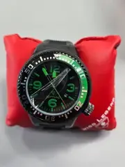 Swiss Legend Neptune Men's Watch 52mm - Swiss ISA Quartz Movement, Black & Green