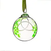 Handmade Trinity Irish Ornament Unique Glass Bauble Hand Blown Ideal Gift Handcrafted in Co. Waterford Ireland by Maker-Partner Irish Handmade Glass Company