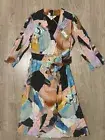 GORMAN X Spencer Shakespeare Mindful Friends Print Wrap Dress Size 10 BNWT