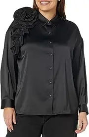 [The Drop] Women's Black Corsage Blouse by @itsjuliettefoxx