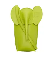Loewe Elephant Pocket Shoulder Bag One size grassland green