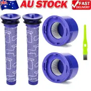 2x Pre & Post HEPA Filter For Dyson V8 V7 Animal Replacement Vacuum Accessories