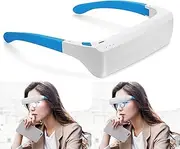 Light Therapy Glasses with Travel Case, Blue Light Therapy and Daylight LED Sunlight, Wearable UV-Free Happy Lamp, Natural Relief for Good Sleep, Happy Mood, Boost Energy and Jet Lag