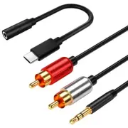 High Stability Type C to 3.5mm Jack Audio Adapter RCA Cable for OnePlus 9 Pro US