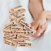 Block Tower Jenga Game Couple Dating Block Tower Stacking Game teddy day Day Valentine's Day for Christmas Gifts
