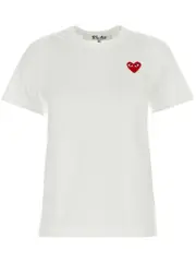 [COMME des GARCONS PLAY] Mini Red Emblem Tee Unisex
