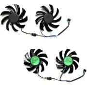 Pair Graphics Card Cooling Fans for POWERCOLOR RX7600 8GB Fighter Graphics Card