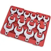 14-Piece Premium 1/2" Drive Jumbo Crowfoot Wrench Set Chrome Vanadium Steel I...