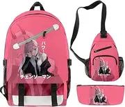 [OmobY] 3pcs/Set Anime Chainsaws Mans Satchel School Backpack Pencil Bag Mesenger Bag