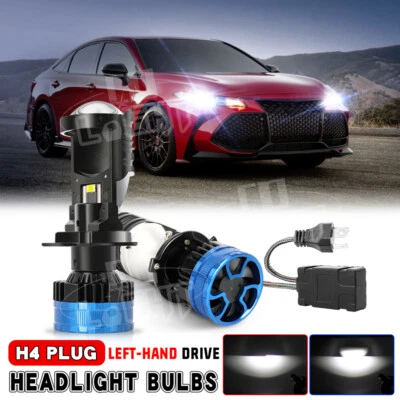 Pair H4 9003 Mini Bi LED Projector Lens Motor & Car Headlights Retrofit LHD 400W (for: Mini)