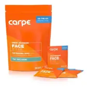 Carpe Sweat Absorbing Face Wipes (15 Facial Wipes). Witch Hazel & Tea Tree Oil W