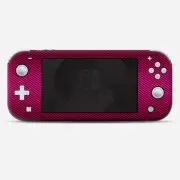 Skins Decals wrap for Nintendo Switch Lite - Pink,black carbon fiber look