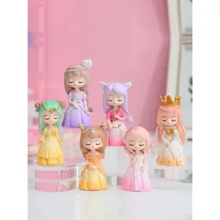 少女系列十二星座盲盒玩具女孩小擺件裝飾品樹脂公仔娃娃生日手辦