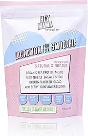 Hey Mama Lactation Supplement Protein Smoothie - Breastfeeding Support, Postpartum Nutrition, Gluten and Dairy Free - Salted Caramel 750g - 25 Servings…