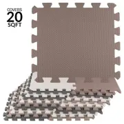Stalwart 20 Pack EVA Foam Floor Tiles Play Mat, 20sqft Exercise Mat