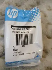 HP BLACK CARTRIDGE INK CB336W HP 74XL NEW SEALED