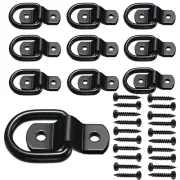 D Ring Tie Down Anchor 1/4" Heavy Duty Trailer Anchor Lashing Rings 2400 lbs ...