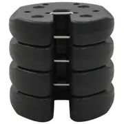 4 Pcs Gazebo Weight Plates Concrete Outdoor Party Tent Parasol Weighted Base
