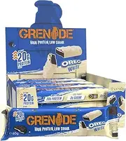 Grenade OREO White Protein Bar - High Protein, Low Sugar, 12 x 60 g