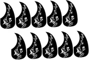 JOINPAYA 10pcs Acoustic Guitar Protective Pickguard for Folk Guitars Durable Scratch Plate Elegant Design for Stage Home Use