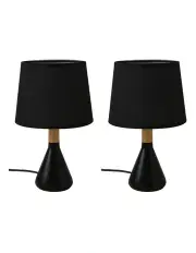 [Sherwood Home] Preston Table Lamp Set of 2 in Black