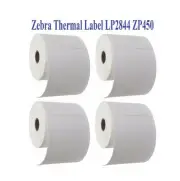 4 Rolls 4"X6" Zebra 2844 Eltron ZP450 Direct Thermal Shipping Labels 1000 PCS